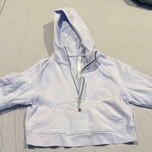 Lululemon scuba oversized half zip hoodie - size XS/S in blissful blue